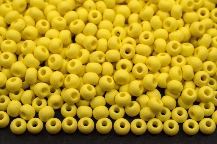 Бисер чешский PRECIOSA круглый 8/0 22m01 матовый светло-желтый, PermaLux, 50г Бисер чешский PRECIOSA круглый 8/0 22m01 матовый светло-желтый, PermaLux, 50г