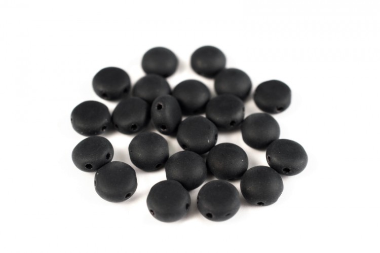 Бусины Candy beads 8мм, два отверстия 0,9мм, цвет 23980/84110 черный матовый, 705-024, 10г (около 40шт) Бусины Candy beads 8мм, два отверстия 0,9мм, цвет 23980/84110 черный матовый, 705-024, 10г (около 40шт)
