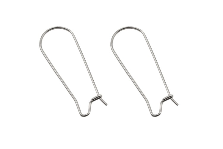 Швензы 33х12,5х0,5мм, цвет стальной, хирургическая сталь, 21-024, 1 пара Швензы 33х12,5х0,5мм, цвет стальной, хирургическая сталь, 21-024, 1 пара