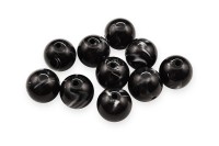 Бусины акриловые круглые 14мм, отверстие 2мм, цвет черный/белый, 535-007, 10шт