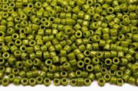 Бисер чешский Matubo цилиндр 10/0 53410 зеленый непрозрачный, 5 грамм