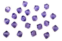 Бусина биконус Swarovski 5328 #539 4мм Tanzanite, 5328-4-539, 20шт