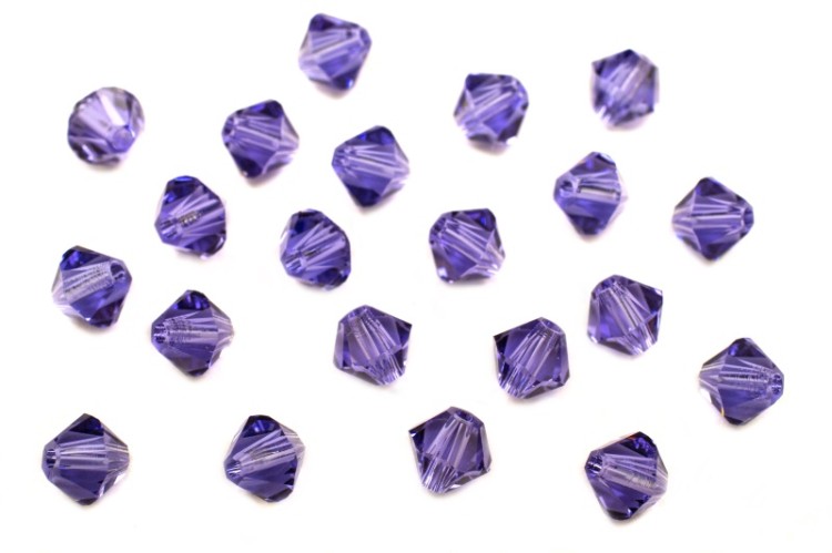 Бусина биконус Swarovski 5328 #539 4мм Tanzanite, 5328-4-539, 20шт Бусина биконус Swarovski 5328 #539 4мм Tanzanite, 5328-4-539, 20шт