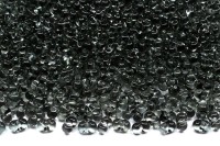 Бисер чешский PRECIOSA Фарфаль 2х4мм, 40010 серый, прозрачный 50г