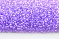 Бисер чешский PRECIOSA круглый 10/0 08128 сиреневый, жемчужная линия внутри, 20 грамм