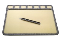 Коврик для бисера с лопаткой Beadsmith 35,5х28см, цвет серый, 32-271, 1 шт