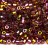 Бисер японский MIYUKI Delica Cut (шестиугольный) 15/0 DBSC-0103 красно-золотистый, прозрачный блестящий, 5 грамм - Бисер японский MIYUKI Delica Cut (шестиугольный) 15/0 DBSC-0103 красно-золотистый, прозрачный блестящий, 5 грамм