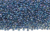 Бисер японский TOHO круглый 15/0 #0188 хрусталь/капри глянцевый, окрашенный изнутри, 10 грамм
