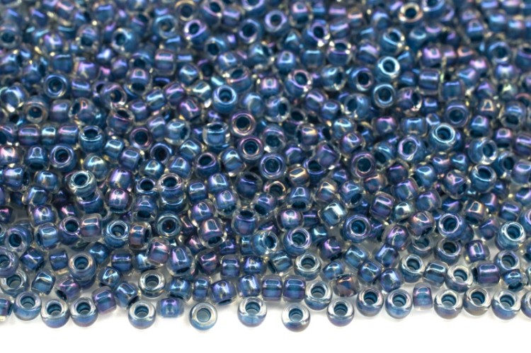 Бисер японский TOHO круглый 15/0 #0188 хрусталь/капри глянцевый, окрашенный изнутри, 10 грамм Бисер японский TOHO круглый 15/0 #0188 хрусталь/капри глянцевый, окрашенный изнутри, 10 грамм