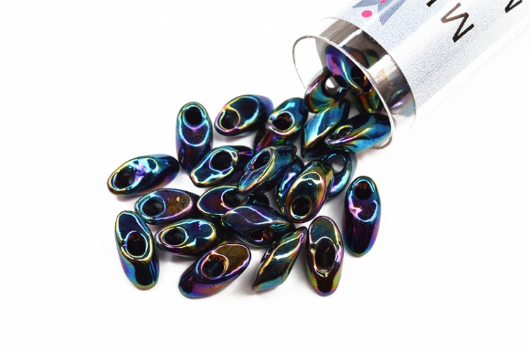 Бисер японский MIYUKI Long Magatama #0455-TB синий ирис, металлизированный, 1 туба (около 8 грамм) Бисер японский MIYUKI Long Magatama #0455-TB синий ирис, металлизированный, 1 туба (около 8 грамм)