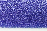 Бисер китайский круглый размер 12/0, цвет 0314 голубой, цветная линия внутри, 450г