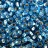 Бисер чешский PRECIOSA круглый 5/0 67010 голубой, серебряная линия внутри, квадратное отверстие, 50г - Бисер чешский PRECIOSA круглый 5/0 67010 голубой, серебряная линия внутри, квадратное отверстие, 50г