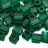 Бисер японский Miyuki Cube кубический 4мм #0147F изумрудный, матовый прозрачный, 10 грамм - Бисер японский Miyuki Cube кубический 4мм #0147F изумрудный, матовый прозрачный, 10 грамм