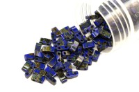 Бисер японский MIYUKI Half TILA #4518 кобальт, непрозрачный пикассо, 5 грамм