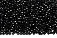 Бисер японский TOHO круглый 11/0 #0049 черный, непрозрачный, 10 грамм