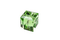 Бусина куб Swarovski 5601 #214 8мм Peridot, 5601-8-214, 1шт