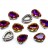 Кристалл Капля 14х10мм пришивной в оправе, цвет purple/платина, 43-209, 2шт - Кристалл Капля 14х10мм пришивной в оправе, цвет purple/платина, 43-209, 2шт