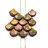 Бусины GINKO 7,5х7,5мм, отверстие 0,8мм, цвет 53410/27173 Green/Capri Gold непрозрачный матовый, 710-002, 1 туба (около 22г) - Бусины GINKO 7,5х7,5мм, отверстие 0,8мм, цвет 53410/27173 Green/Capri Gold непрозрачный матовый, 710-002, 1 туба (около 22г)