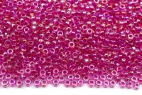 Бисер японский MIYUKI круглый 15/0 #0355 хрусталь/розовый, окрашенный изнутри, 10 грамм