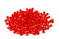 Бусины акриловые Биконус 4х4мм, цвет красный прозрачный, 540-324, 10г (около 210шт)