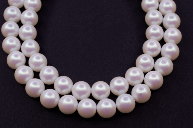 Жемчуг Preciosa Maxima, цвет pearlescent white, 8мм, 704-058, 10шт Жемчуг Preciosa Maxima, цвет pearlescent white, 8мм, 704-058, 10шт