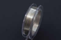 Проволока Artistic Wire 28 Ga (0,32мм), цвет Non Tarnish Silver (не темнеющий серебристый), медь, покрытая серебром, 1009-029, катушка 36,5м