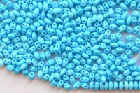 Бисер чешский PRECIOSA Twin 2,5х5мм 38015 голубой непрозрачный, 50г
