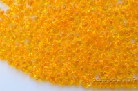 Бисер чешский PRECIOSA Twin 2,5х5мм 80060 оранжевый прозрачный, 50г