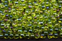 Бисер MIYUKI Drops 3,4мм #0258 перидот, радужный прозрачный, 10 грамм
