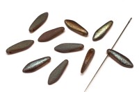 Бусины Dagger beads 16х5мм, отверстие 0,8мм, цвет 00030/22580 Crystal Celsian Full, Etched, 736-078, 10шт