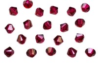 Бусина биконус Swarovski 5328 #501 4мм Ruby, 5328-4-501, 20шт