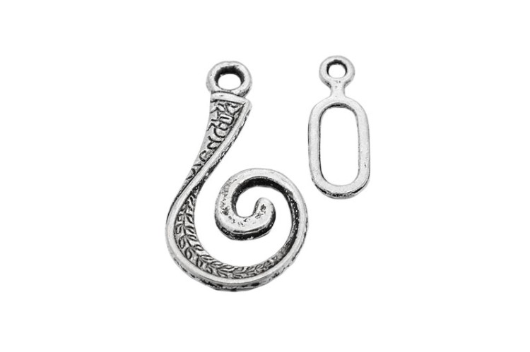 ОПТ Замок крючок 26х14х1,5мм, отверстие 2мм, петелька 17х6х1мм, цвет античное серебро, сплав металлов, опт-09-001, 30 комплектов ОПТ Замок крючок 26х14х1,5мм, отверстие 2мм, петелька 17х6х1мм, цвет античное серебро, сплав металлов, опт-09-001, 30 комплектов