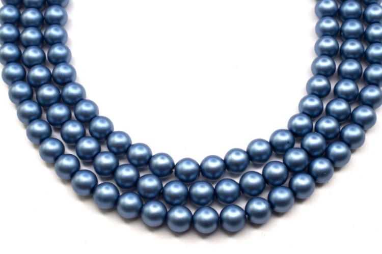 Жемчуг Preciosa, цвет 70539 матовый голубой, 8мм, 10шт Жемчуг Preciosa, цвет 70539 матовый голубой, 8мм, 10шт