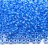 Бисер чешский PRECIOSA круглый 10/0 38336/1 прозрачный, голубая линия внутри, 5 грамм - Бисер чешский PRECIOSA круглый 10/0 38336/1 прозрачный, голубая линия внутри, 5 грамм