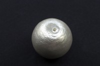 Хлопковый жемчуг Miyuki Cotton Pearl 20мм, цвет White, 744-013, 1шт