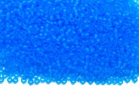 Бисер японский TOHO круглый 15/0 #0003BF аквамарин, матовый прозрачный, 10 грамм