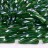 Бисер японский Miyuki Twisted Bugle 2,7х12мм #0179 зеленый, радужный прозрачный, 10 грамм - Бисер японский Miyuki Twisted Bugle 2,7х12мм #0179 зеленый, радужный прозрачный, 10 грамм