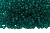 Бисер японский TOHO круглый 8/0 #0007BDF изумруд, матовый прозрачный, 10 грамм