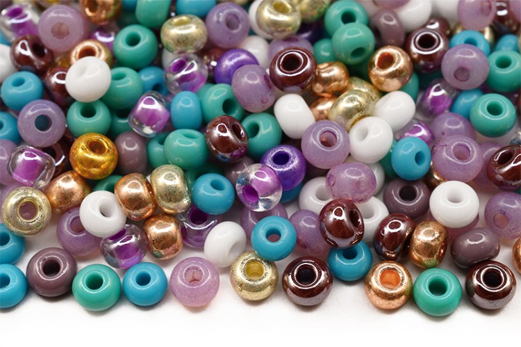 Бисер чешский PRECIOSA круглый 6/0 МИКС № 8 разноцветный, 50г Бисер чешский PRECIOSA круглый 6/0 МИКС № 8 разноцветный, 50г