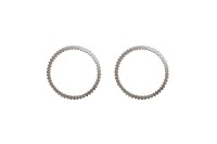 Коннектор Круг 30х0,5мм, цвет серебро, латунь, 925 серебро, 14-206, 2шт