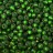 Бисер чешский PRECIOSA круглый 5/0 57120М матовый зеленый, серебряная линия внутри, 50г - Бисер чешский PRECIOSA круглый 5/0 57120М матовый зеленый, серебряная линия внутри, 50г