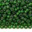 Бисер чешский PRECIOSA круглый 5/0 57120М матовый зеленый, серебряная линия внутри, 50г - Бисер чешский PRECIOSA круглый 5/0 57120М матовый зеленый, серебряная линия внутри, 50г