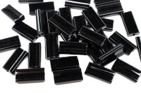 Бисер японский MIYUKI Rectangle 4х9мм #0401 черный, непрозрачный, 5 грамм