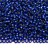 Бисер японский MIYUKI круглый 15/0 #1653 синий полуматовый, серебряная линия внутри, 10 грамм - Бисер японский MIYUKI круглый 15/0 #1653 синий полуматовый, серебряная линия внутри, 10 грамм