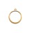 Подвеска Кольцо 22х18х1мм, отверстие 1,6мм, цвет золото, латунь, 18К позолота, 22-325, 1шт - Подвеска Кольцо 22х18х1мм, отверстие 1,6мм, цвет золото, латунь, 18К позолота, 22-325, 1шт