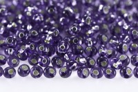 Бисер японский TOHO Magatama 3мм #0039 танзанит, серебряная линия внутри, 5 грамм
