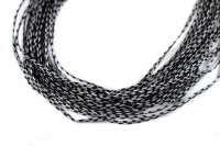 Cутаж 3мм, цвет ST1230 Silver Grey/Black (серебристо-серый/черный), 1 метр