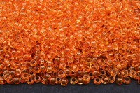 Бисер чешский PRECIOSA круглый 10/0 01184 оранжевый прозрачный, 1 сорт, 50г