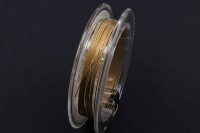 Ювелирный тросик Flex-rite 49 strand, толщина 0,45мм, цвет золотой, 24Kt Gold Plate, 1017-088, катушка 3,05м