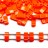 Бисер японский MIYUKI Half TILA #0406 оранжевый, непрозрачный, 5 грамм - Бисер японский MIYUKI Half TILA #0406 оранжевый, непрозрачный, 5 грамм
